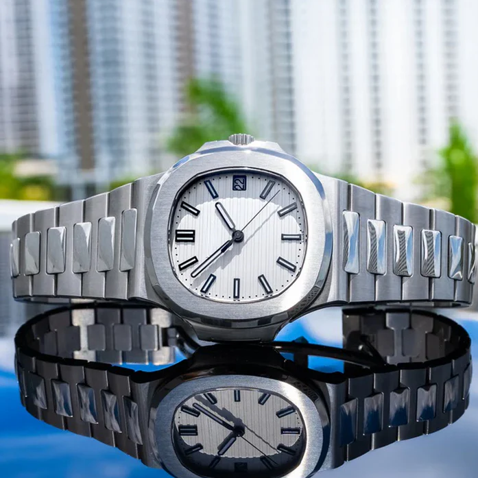Luxury Timepieces – Platinum Elegance Cushion Edition