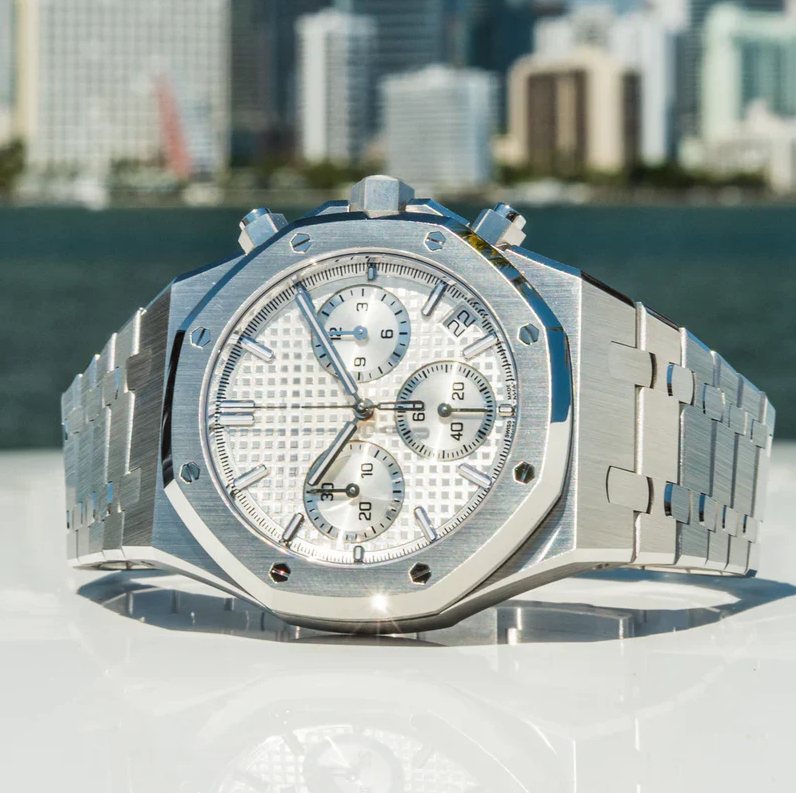 Imperium Silver Chronograph White Dial