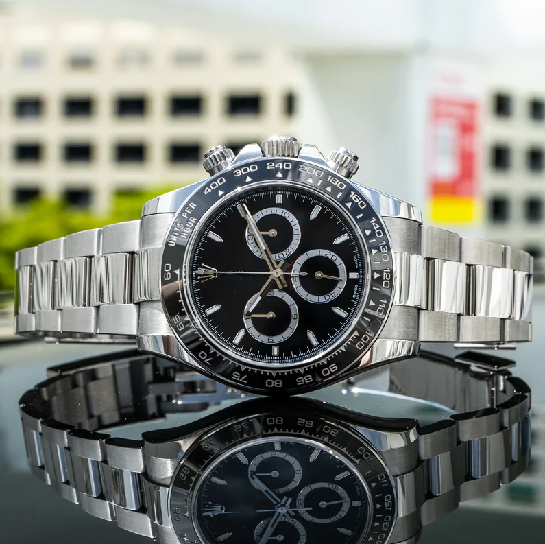 Imperium Steel Chronograph Black Dial