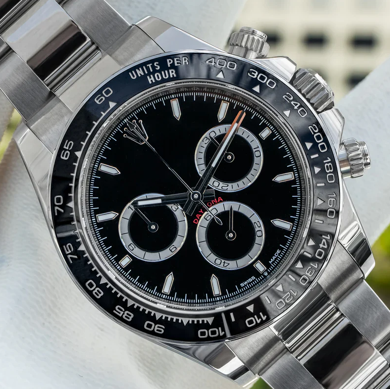 Imperium Steel Chronograph Black Dial