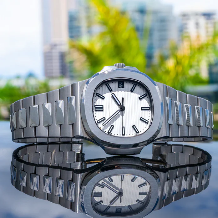 Luxury Timepieces – Platinum Elegance Cushion Edition