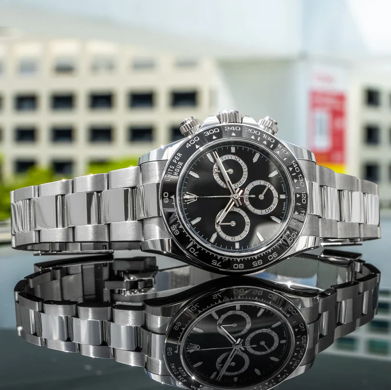 Imperium Steel Chronograph Black Dial